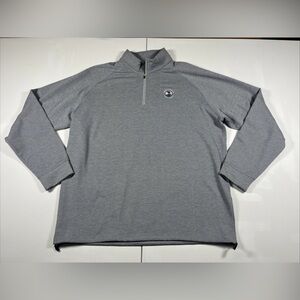 Dunning Golf Sweater 1/4 Quarter Zip Pebble Beach Golf Links Gray Men’s XXL